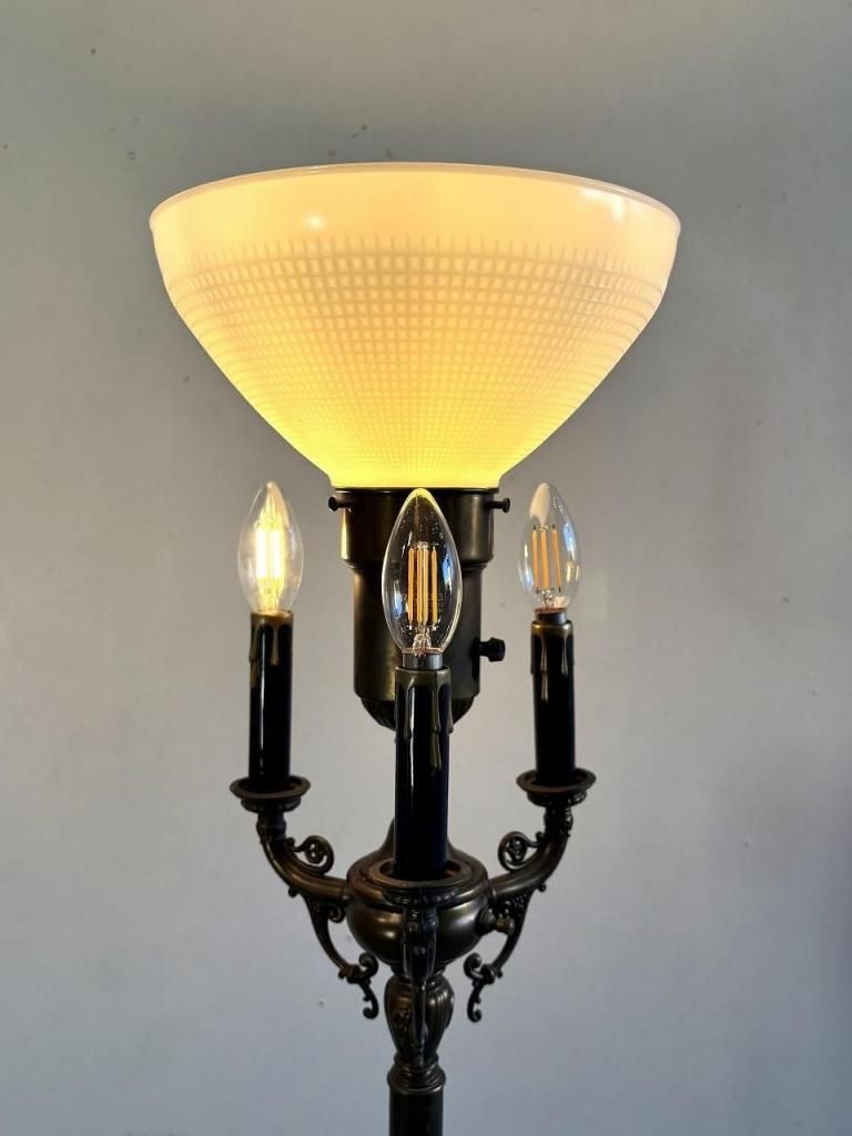 1930-40's ヴィンテージ 4灯 フロアランプ - アンティーク