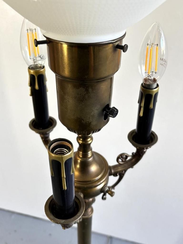 80's～90's　ヴィンテージ　フロアライト　倉庫片付けお手伝い品⑫　レトロ 1930-40's ヴィンテージ 4灯 フロアランプ - アンティーク