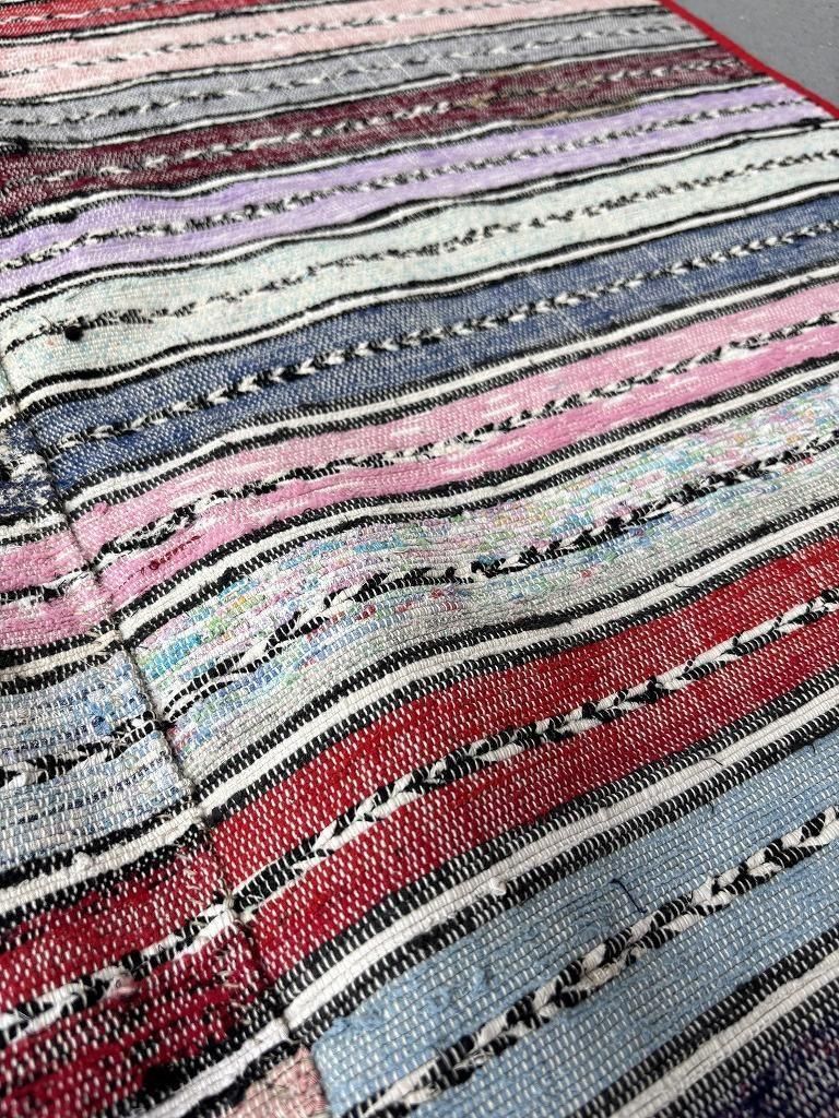 ヴィンテージ 裂き織りラグ(1580mm×1030mm) - アンティーク