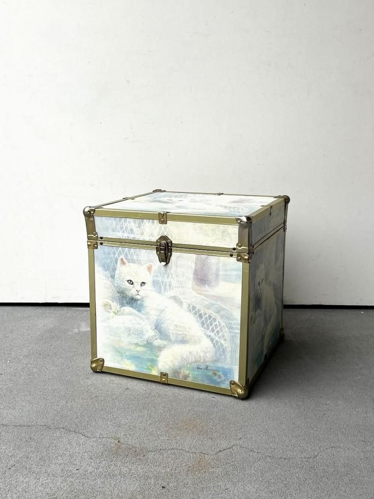 古い木箱 古い明治期の蓋付木箱◇味のあるお品物。収納やDIYなどに 古物