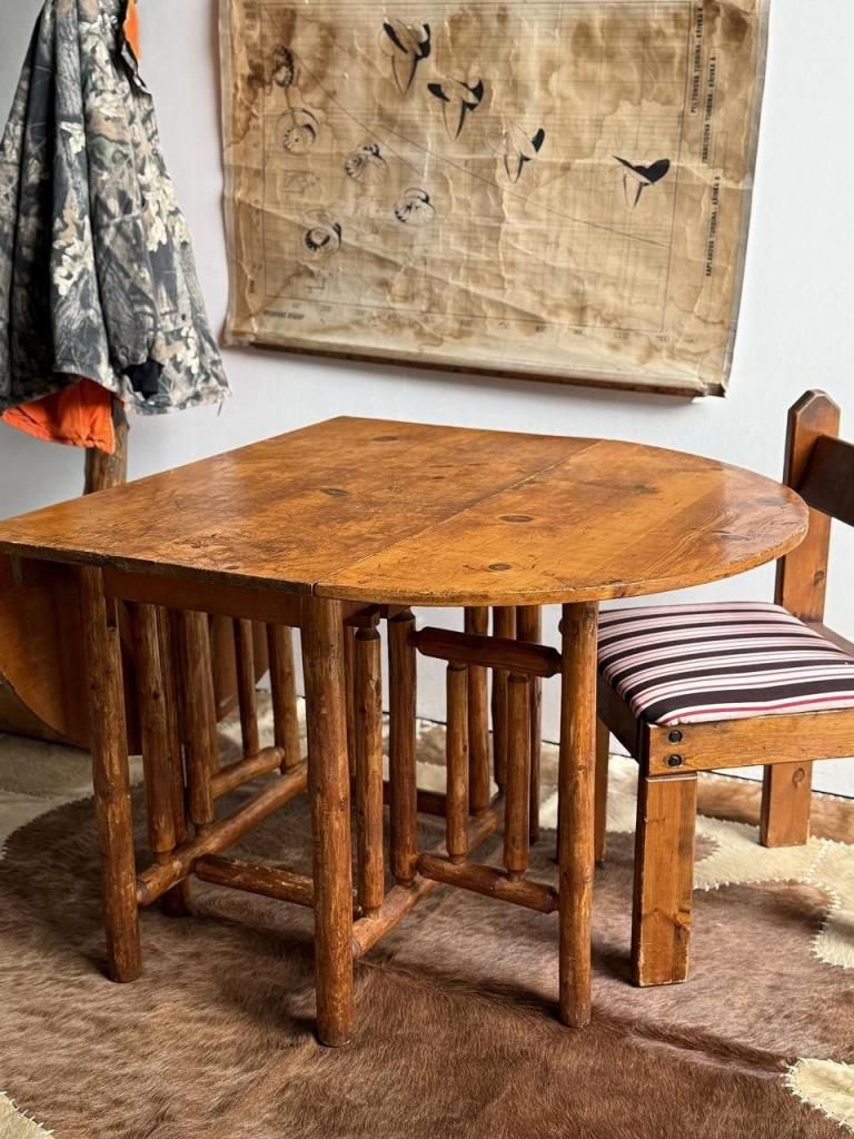 アンティーク 木製 オーバル センターテーブル カフェテーブル 北欧レトロ古家具 アンティーク風無垢材 カフェテーブル 棚板付きセンターテーブル