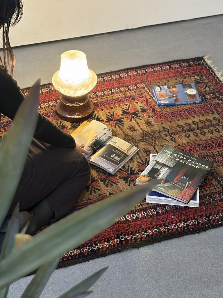 ヴィンテージ ハンドメイド ラグ(1670mm×1130mm)