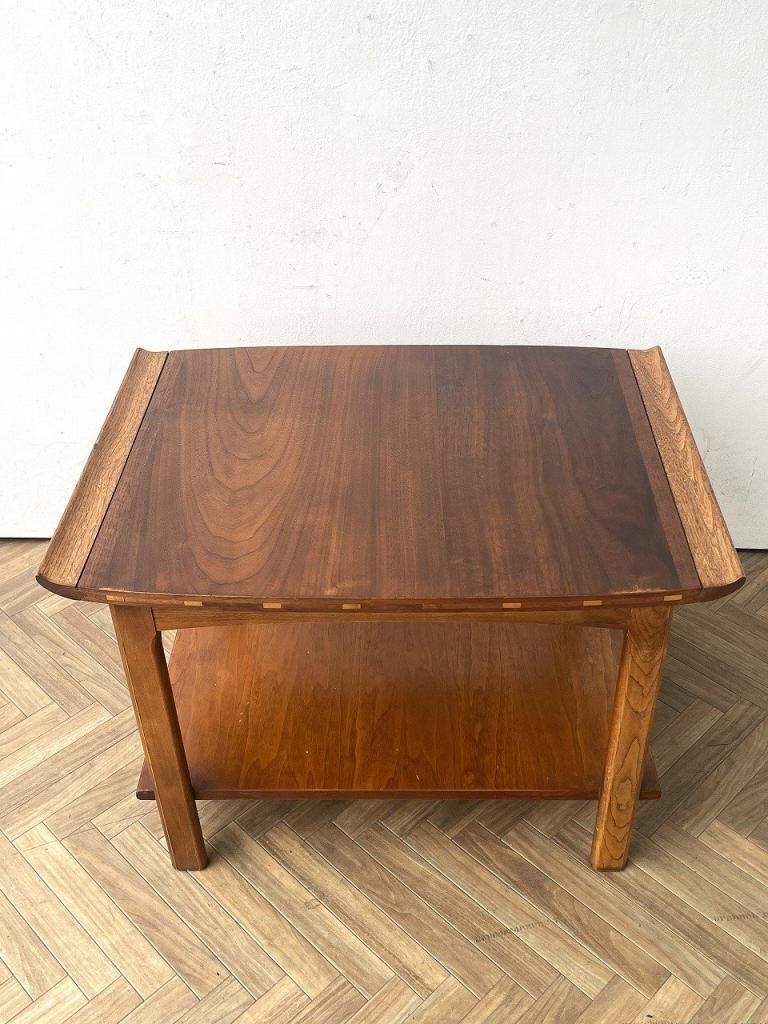 1967's LANE社製 ヴィンテージ ウッド サイドテーブル - アンティーク