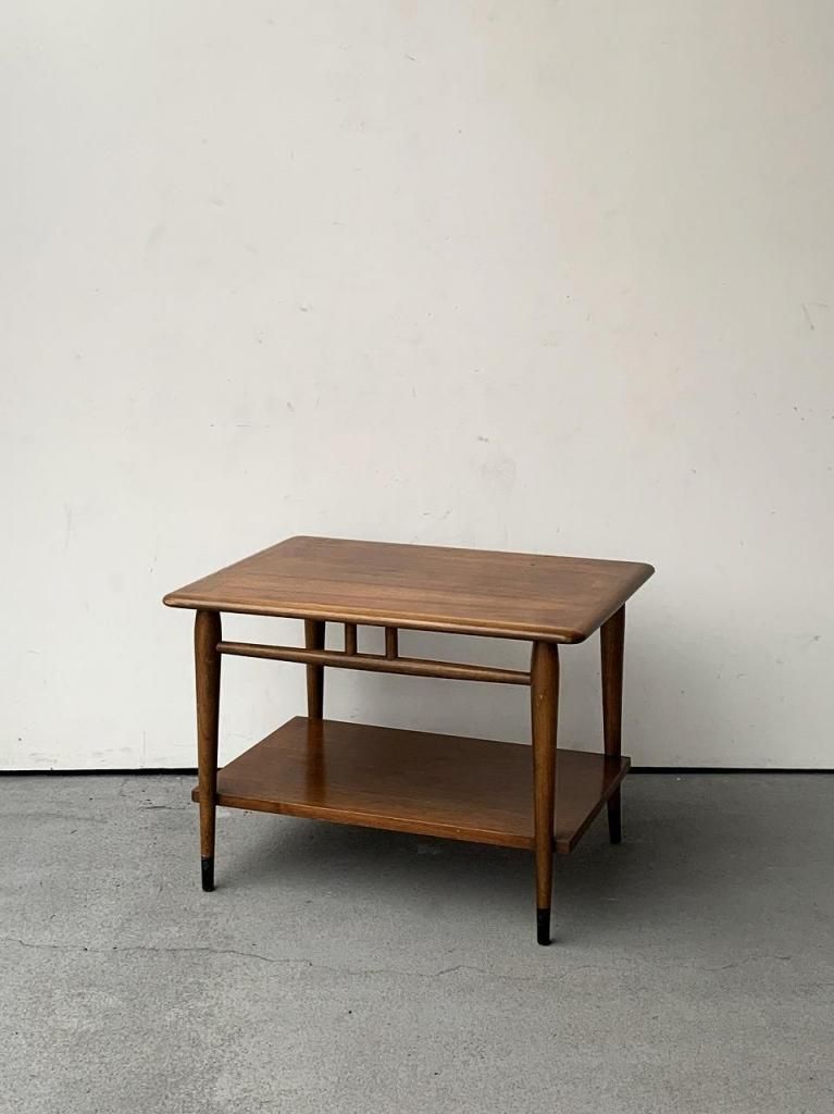 1968's LANE社製 ヴィンテージ ウッド サイドテーブル - アンティーク