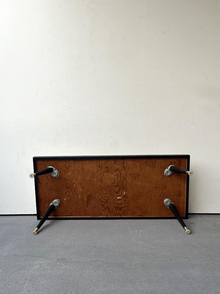 1950's ヴィンテージ タイルトップ ウッド ローテーブル