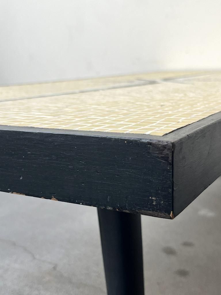 1950's ヴィンテージ タイルトップ ウッド ローテーブル