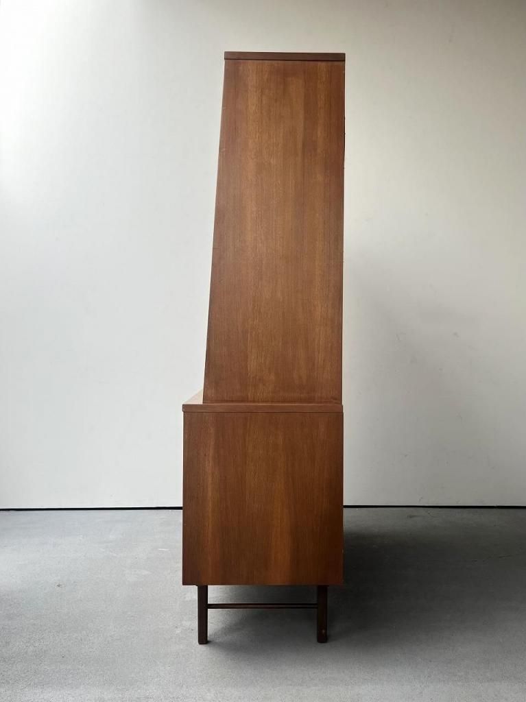 カップボード　Lane社製 ヴィンテージ　アンティーク 1960's Stanley社製 ヴィンテージ ウッド カップボード - アンティーク