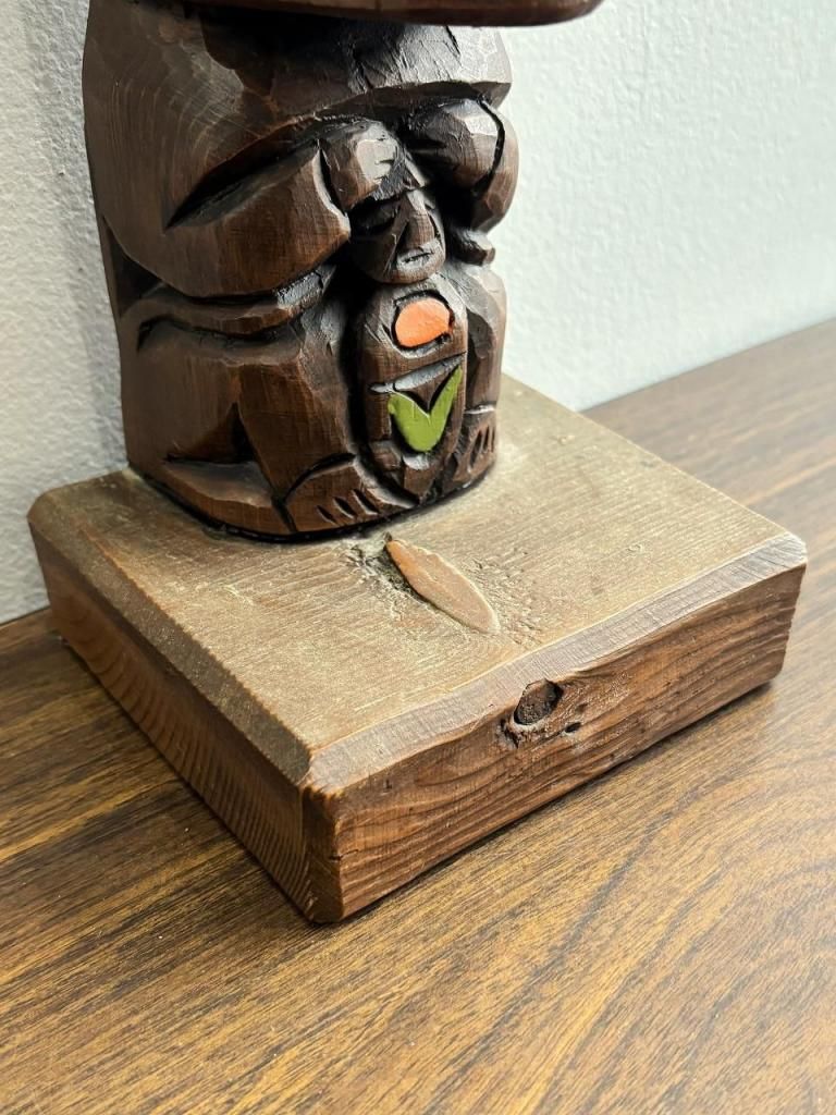 KIANA製 ヴィンテージ ウッド トーテムポール - アンティーク