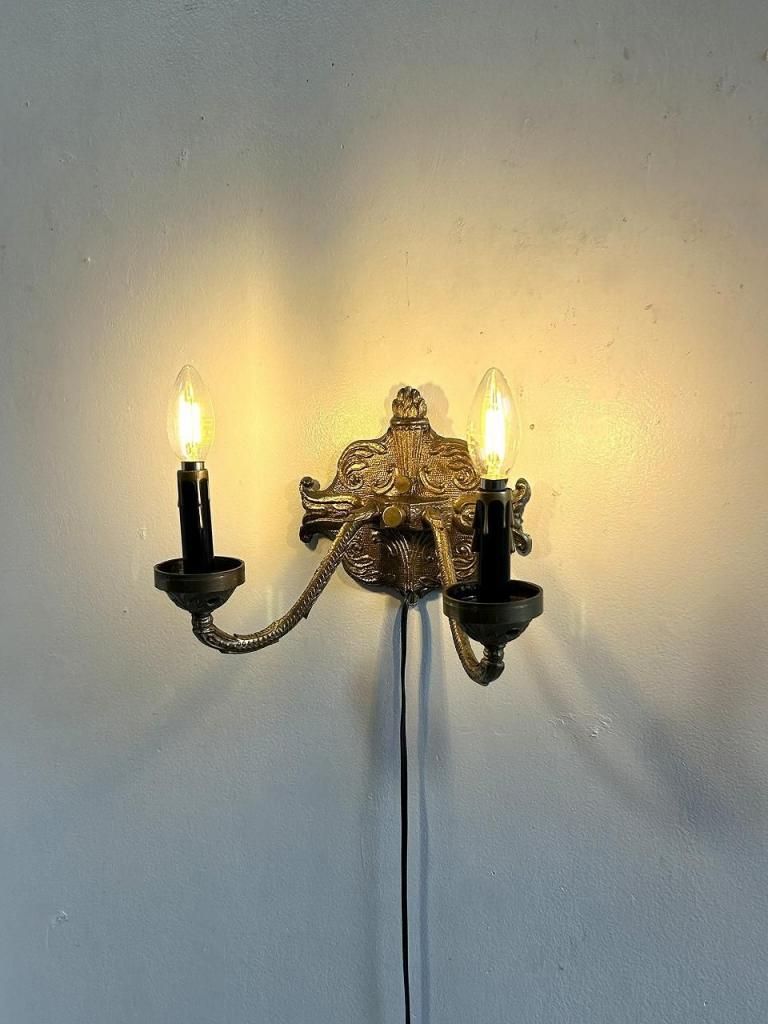 1960's ヴィンテージ スペイン製 2灯 ブラケットランプ - アンティーク