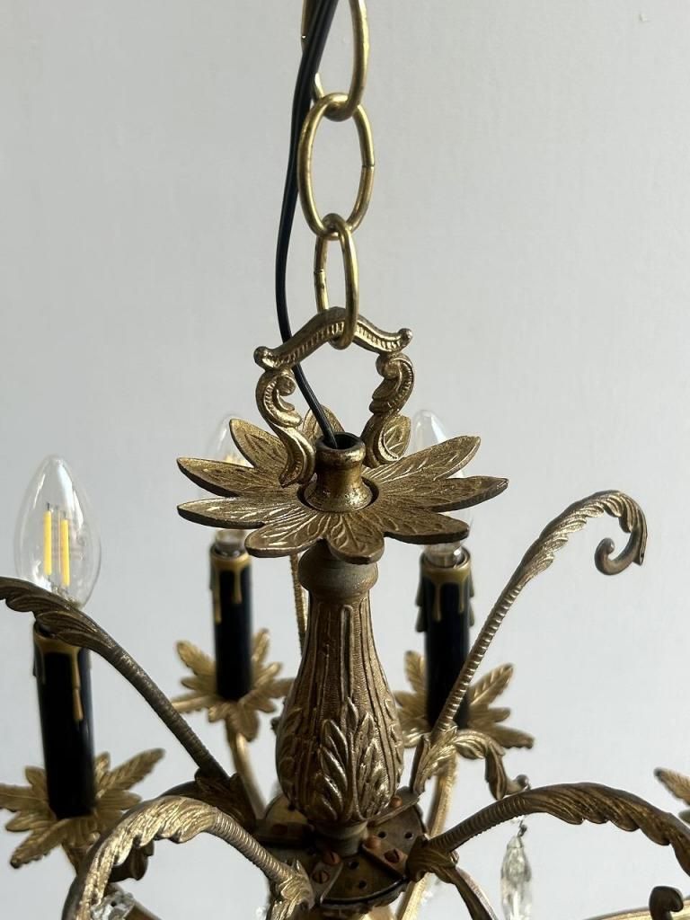 アンティーク 10灯 シャンデリア 1960's ヴィンテージ スペイン製 10灯 シャンデリア - アンティーク