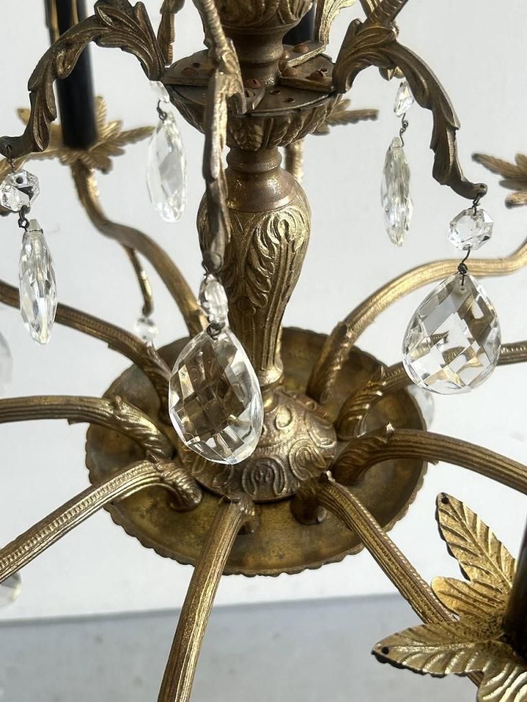 1960's ヴィンテージ スペイン製 10灯 シャンデリア - アンティーク