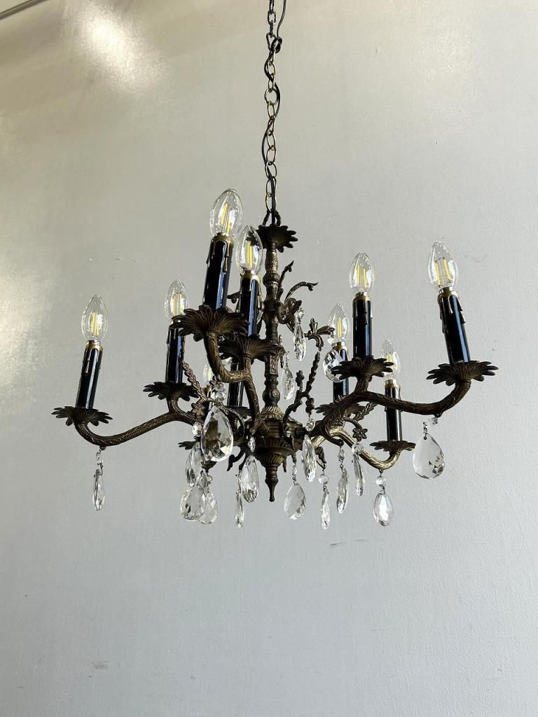 アンティーク 10灯 シャンデリア シャンデリア/10灯シャンデリア/アンティークシャンデリア/真鍮