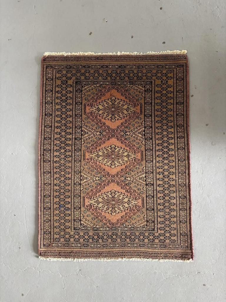 ヴィンテージ ハンドメイド ラグ・カーペット•マット アンティーク ヴィンテージ ハンドメイド ラグ(860mm×630mm) - アンティーク