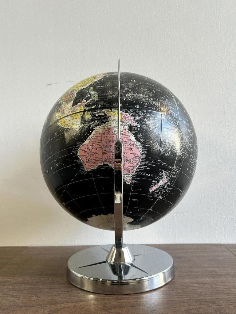 1964-65's Replogle社製 ブラックオーシャン グローブ / 地球儀