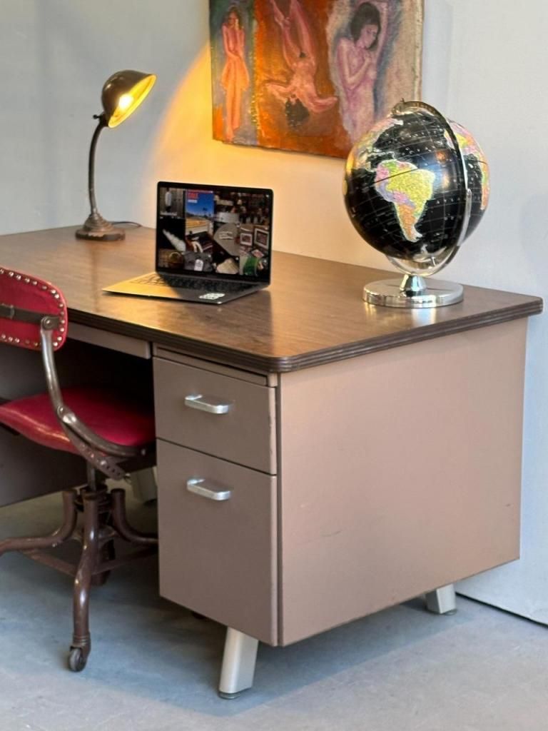 1960-70's HON社製 ヴィンテージ スチール デスク - アンティーク