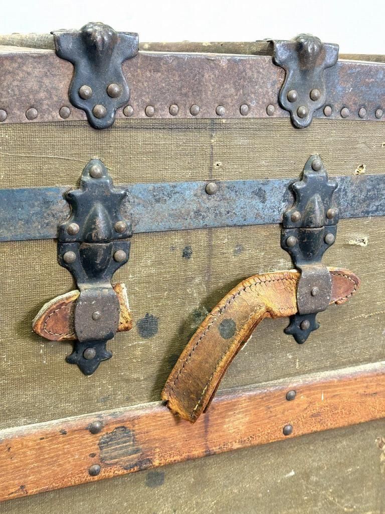 40’s フレンチヴィンテージ ウッドトランク ヴィンテージ家具 40's フレンチヴィンテージ ウッドトランク ヴィンテージ家具