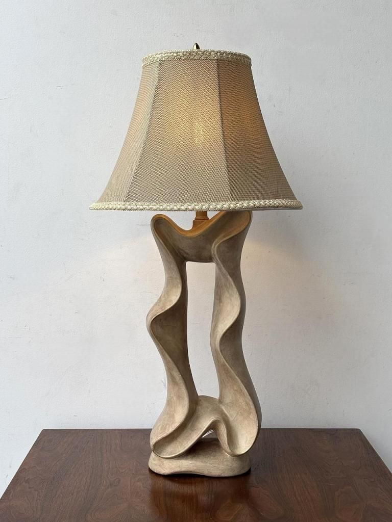 セラミック・プラスターランプ - アンティーク、ビンテージの