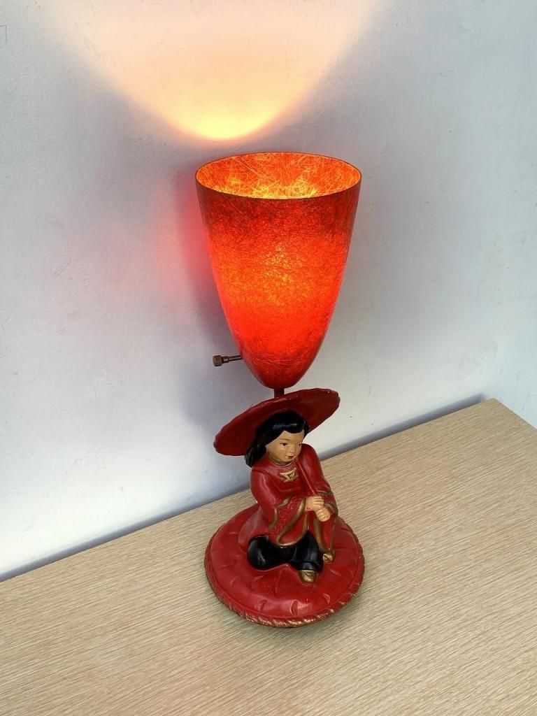 1950's ヴィンテージ ミッドセンチュリー TVランプ - アンティーク