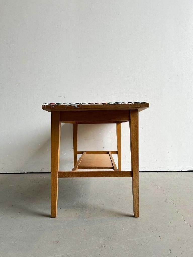 1960-70's ヴィンテージ ボトルキャップ ローテーブル - アンティーク
