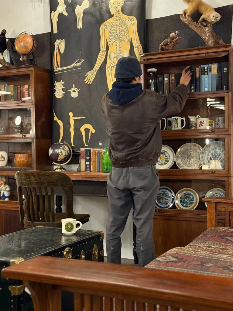 1930-40's ヴィンテージ ウッド ブックシェルフ/ショーケース(同型2点