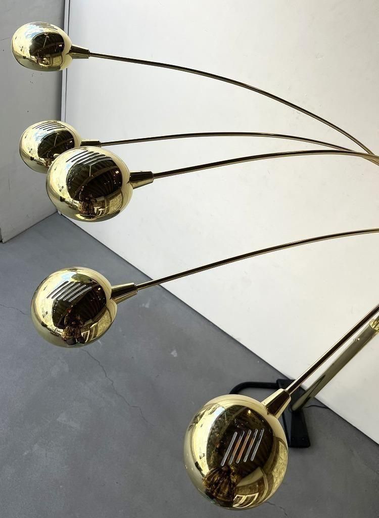 【vintage】アルコランプ付属部品 vintage】アルコランプ付属部品 FLOS（フロス）Arco シルバー H2300mm