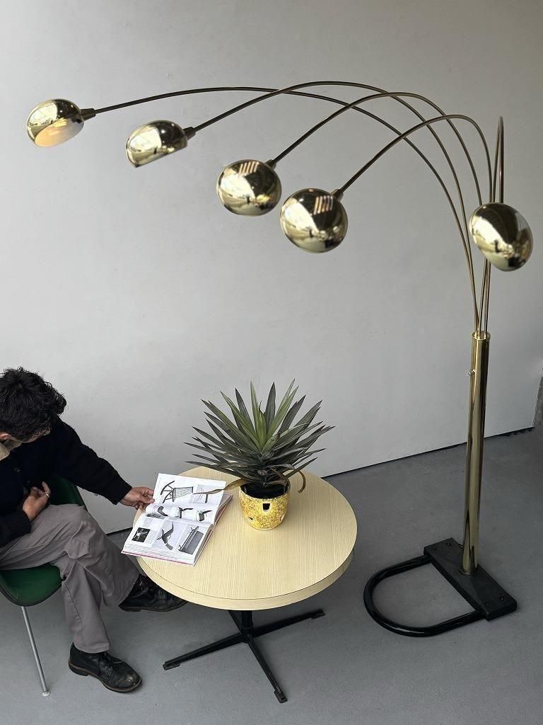 ヴィンテージ アルコデザイン 5灯 フロアランプ※近畿圏内のみ配送可能