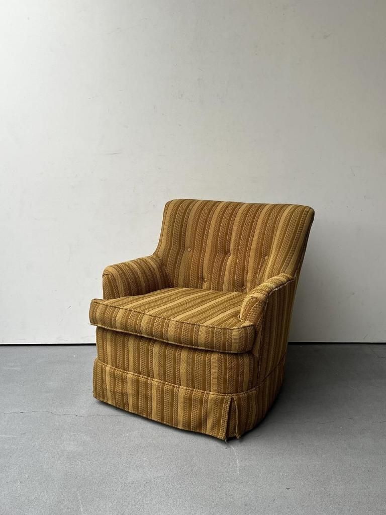 ヴィンテージ ファブリック シングルソファ - アンティーク