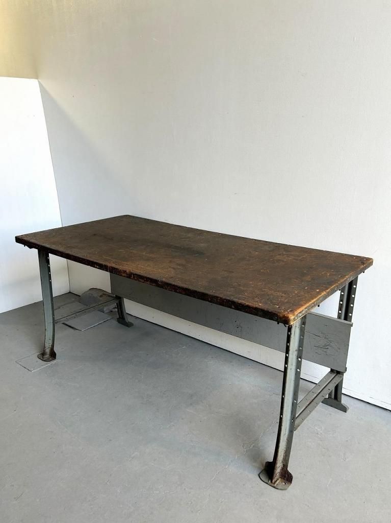 LYON社製 ヴィンテージ インダストリアル ワークテーブル