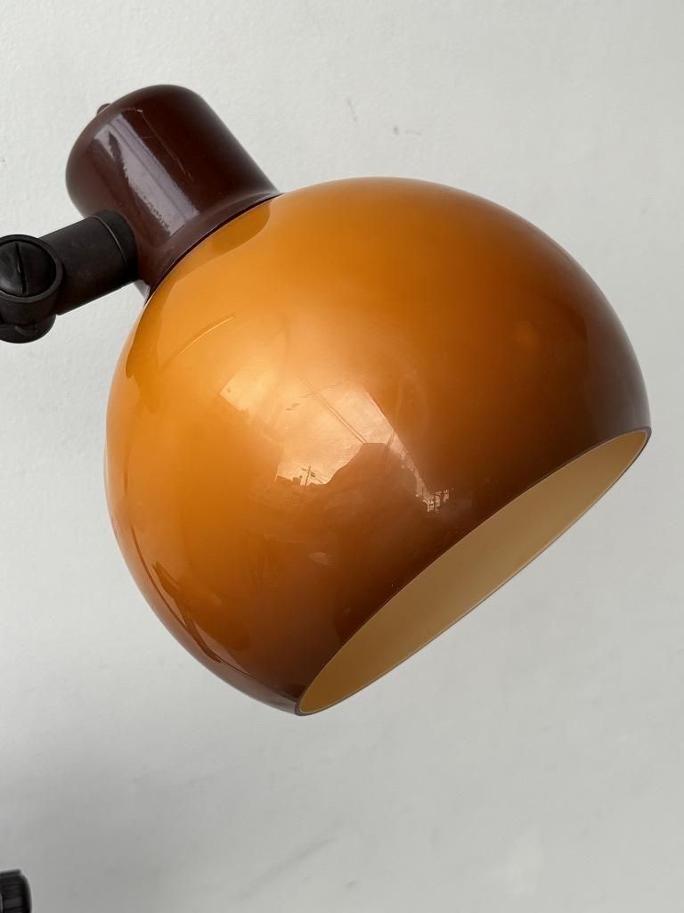 1970's ヴィンテージ 2灯 プラスチック シェード フロアランプ