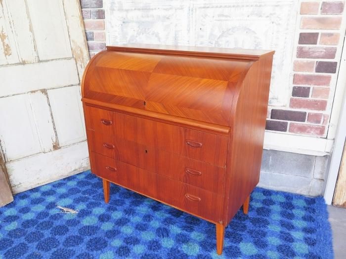 1960's ヴィンテージ デンマーク製ウッド ライティングビューロー