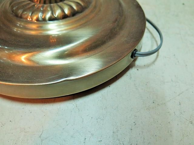 ヴィンテージ フラワーデザイン ガラスシェード フロアランプ