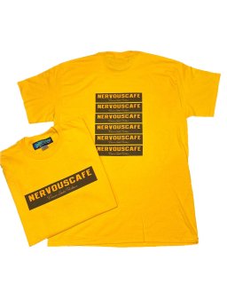 “nervouscafe” S/S TEE(yellow)