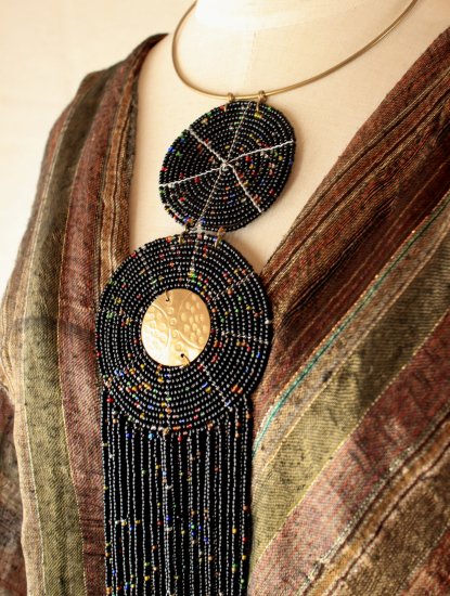アフリカン ビーズ ネックレス / African beads necklace - アフリカ ...