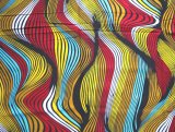 アフリカンワックスプリント (赤、黄、黒) / African wax print