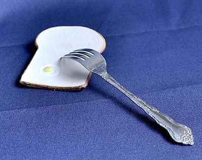 食パンの皿「Air」（ドルチェサイズ）目玉焼き付 - 716雑貨