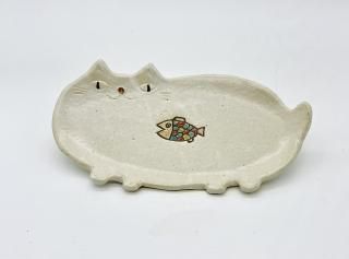 猫モチーフの食器 - 手作り食器の通販｜箸置きやパン皿など