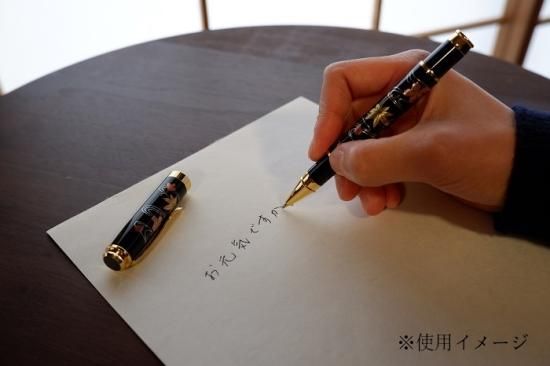 近代蒔絵ボールペン 龍虎 - 金銀箔工芸さくだ ／ 金箔を使用した