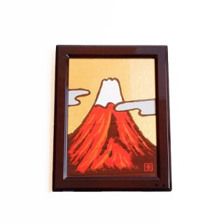 ミニパネル　赤富士（縦）　