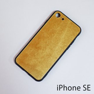 【メール便可】金箔 iPhone カバー 無地 SE