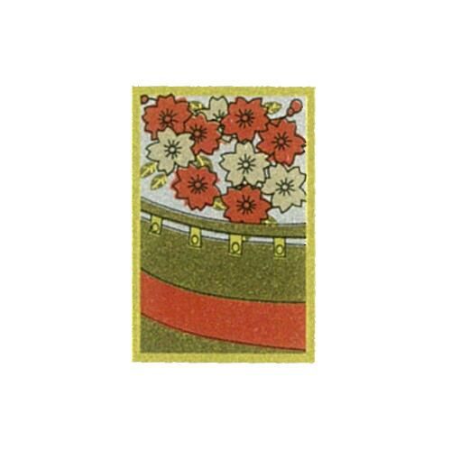SALE】【メール便可】 蒔絵シール 花札 桜 - 金銀箔工芸さくだ SALE】【メール便可】 蒔絵シール 花札 桜 - 金銀箔工芸さくだ