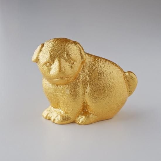金箔置物 | 戌金属製 - 金銀箔工芸さくだ ／ 金箔を使用した