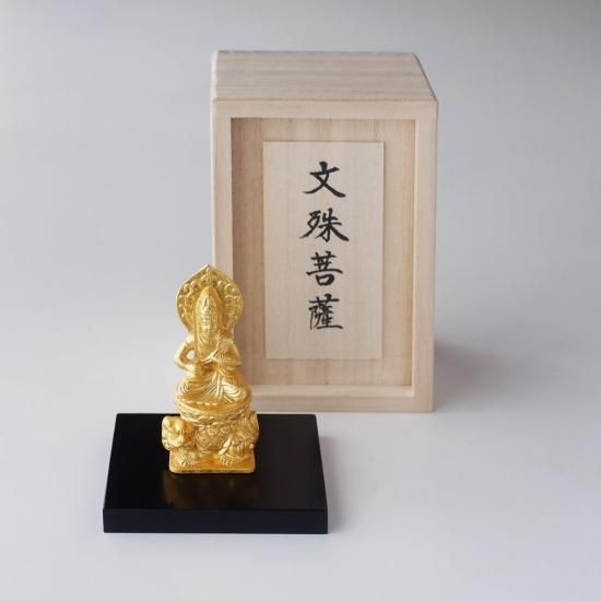 金箔 十二支守護本尊像 | 文殊菩薩-卯年 - 金銀箔工芸さくだ