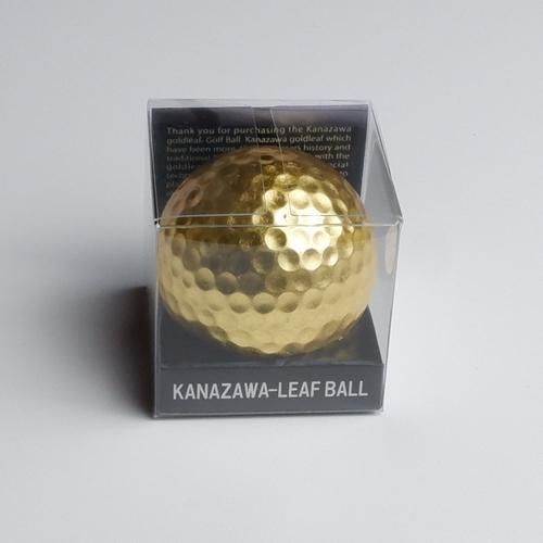 金箔ゴルフボール 2個セット- 金銀箔工芸さくだ ／ 金箔を使用