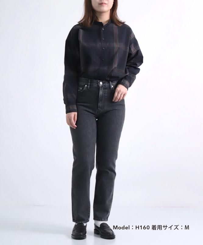 GRANCY ブラックデニム GRANCY ジーンズ 「GRANCY」ZipDesign Buggy DenimPants