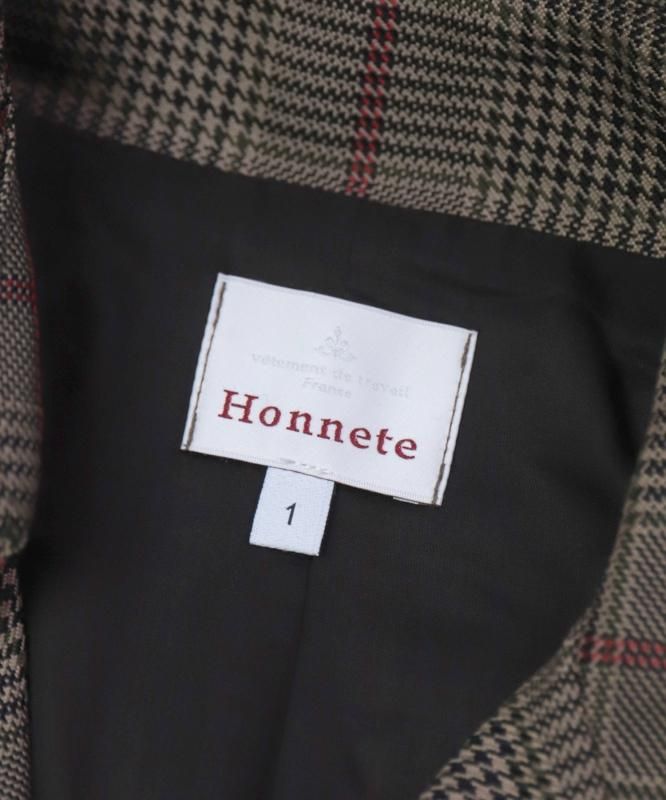 Honnete / オネット ] 高密度ギャバジン トレンチローブコート