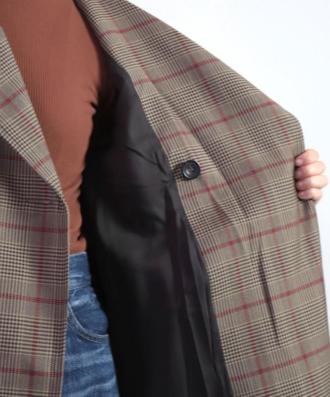HONNETE オネット BALLOON COAT バルーンコートチェック Honnete HONNETE（オネット） バルーンコート / レディース