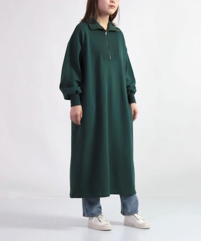 D.M.G / ディーエムジー ] ベーシックコットン裏毛 ハーフジップ