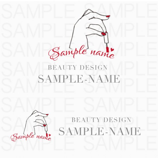 ロゴマーク制作 女性シンプル手書きイラストロゴデザイン サロン 開業 起業にホームページ チラシ制作