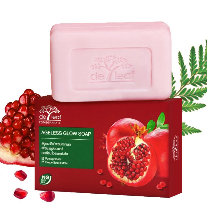 エイジレス グロー ソープ 100g／De Leaf Pomegranate