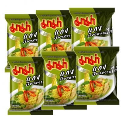 チキン グリーンカレー ヌードル 55g X6パック Mama 通販 個人輸入のasian Supply